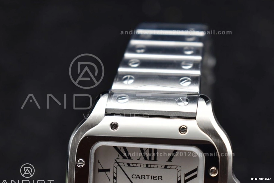 MIYOTA de on SS TopPick Cartier Santos Edition Dial White 1045 SmartLinks 1:1 Bracelet V 35mm BVF SS Best 9015 1026
